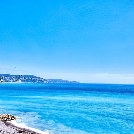 Le Florentina, Dernier Etage Avec Terrasse, Vue Sur La Baie Des Anges Apartman Nizza Kültér fotó